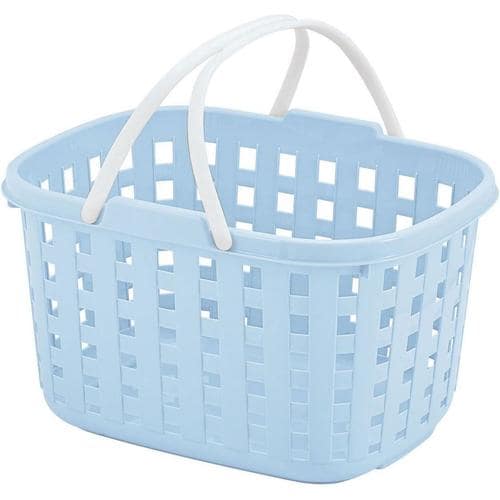 スタッキングバスケット ブルー 2セット