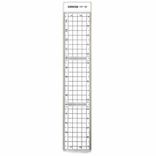 直定規 方眼カッテイングスケール15cm 3セット