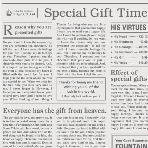 包装紙 ニュース グレー 10セット