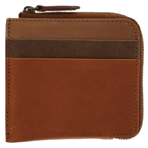 シルヴァノ・ビアジーニ 牛革 ミニ財布 ブラウン