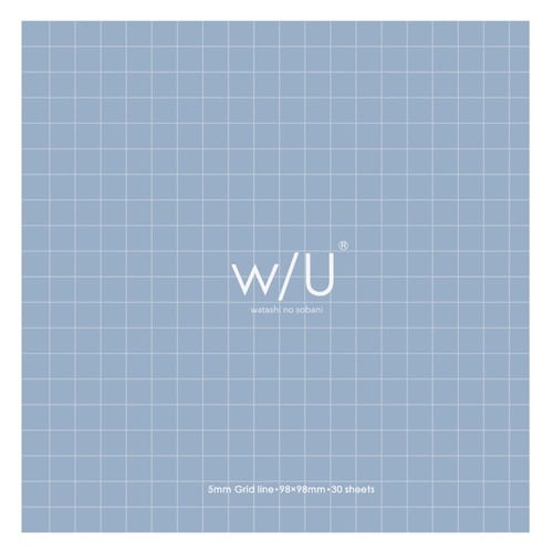 ノート付箋98×98mm 5mm方眼30枚5セット