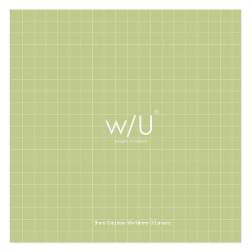 ノート付箋98×98mm 5mm方眼30枚5セット