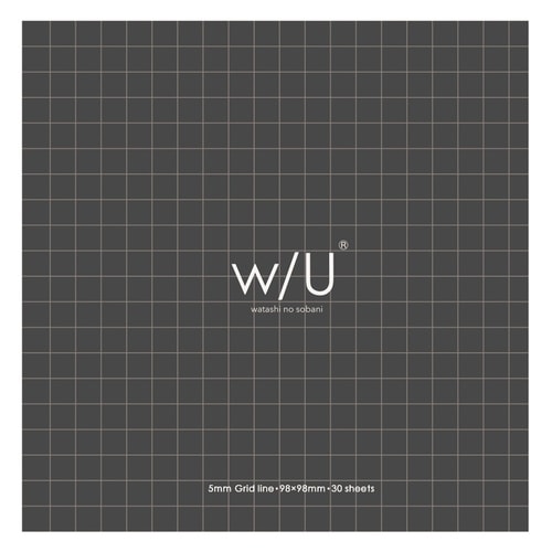 ノート付箋98×98mm 5mm方眼30枚5セット