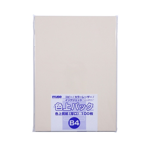 色上質紙 厚口 B4 100枚入アイボリー2セット