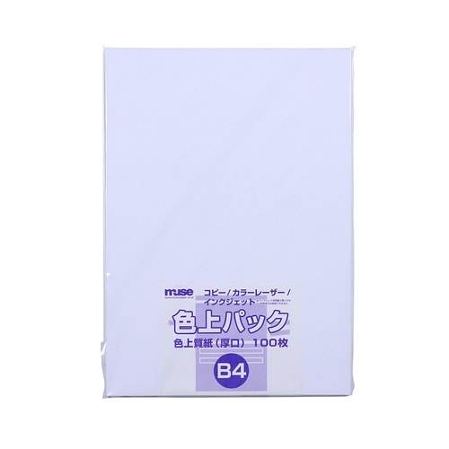 色上質紙 厚口 B4 100枚入 白 2セット