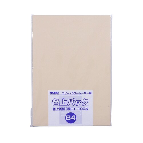 色上質紙 厚口 B4 100枚入 肌 2セット