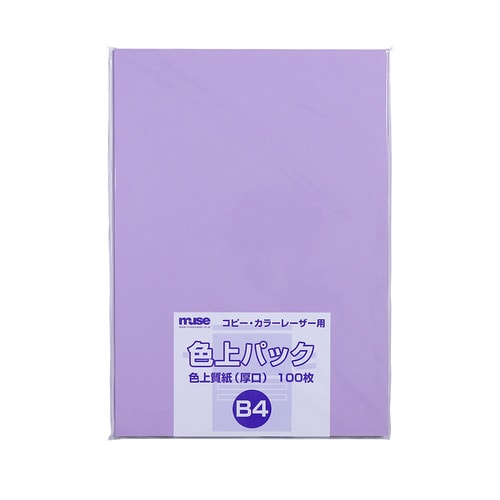 色上質紙 厚口 B4 100枚入りんどう 2セット
