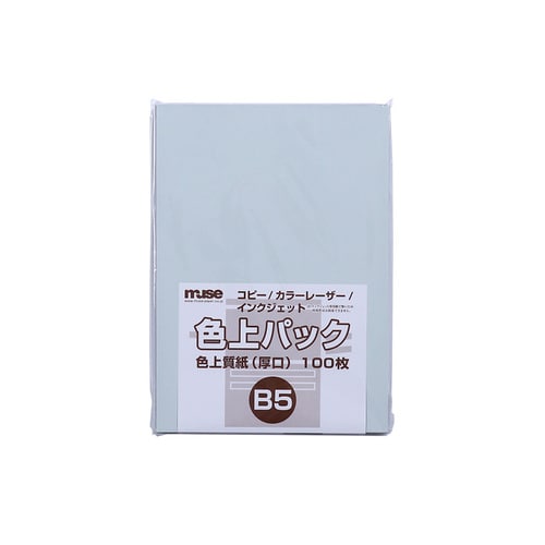 色上質紙 厚口 B5 100枚入 うす水 4セット
