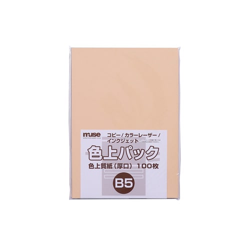 色上質紙 厚口 B5 100枚入 枇杷 4セット