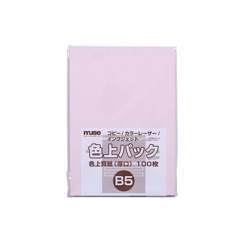 色上質紙 厚口 B5 100枚入 桜 4セット