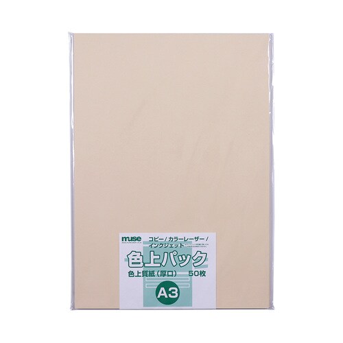 色上質紙 厚口 A3 50枚入 肌 3セット