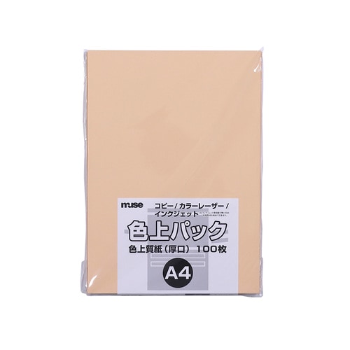 色上質紙 厚口 A4 100枚入 びわ 3セット