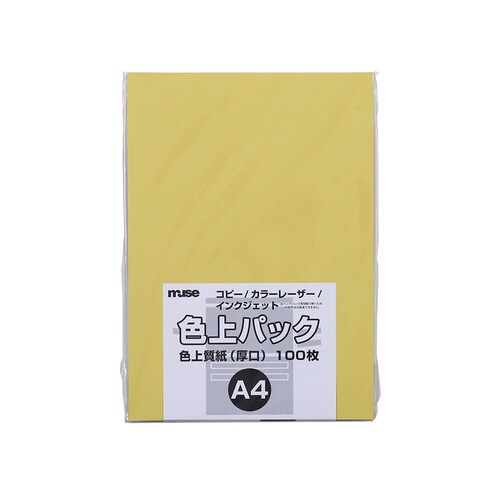 色上質紙 厚口 A4 100枚入濃クリーム3セット