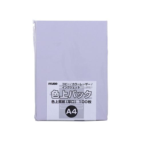 色上質紙 厚口 A4 100枚入 藤 3セット