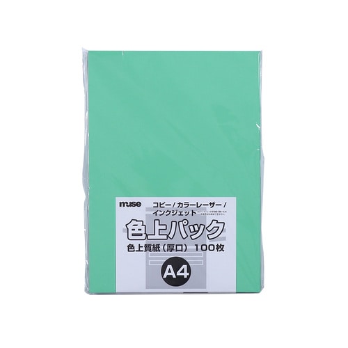 色上質紙 厚口 A4 100枚入 若竹 3セット