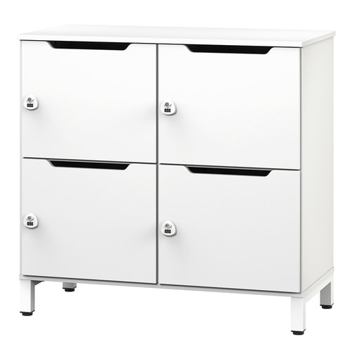 ソリードパーソナルロッカー2列2段ホワイトホワイト