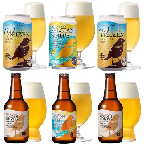 DHCビール ラガー×ホワイト(3缶・3瓶セット)