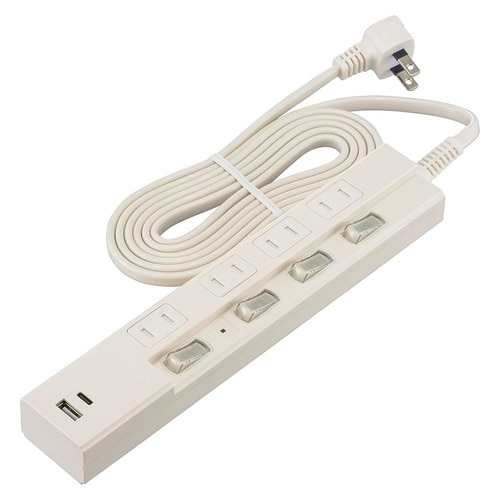 4口2m節電タップKPD23−W