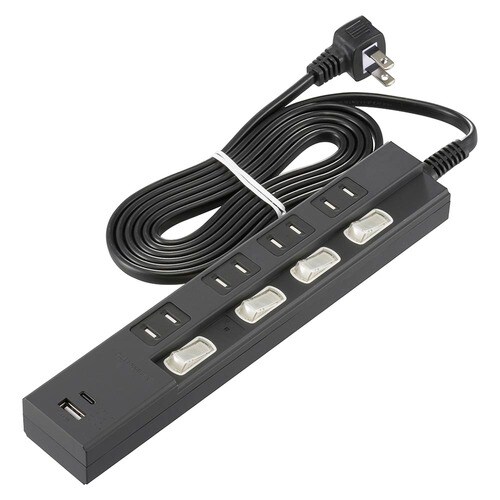 4口2m節電タップKPD23−K