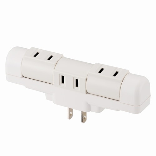 回転タップ3口壁コンセント