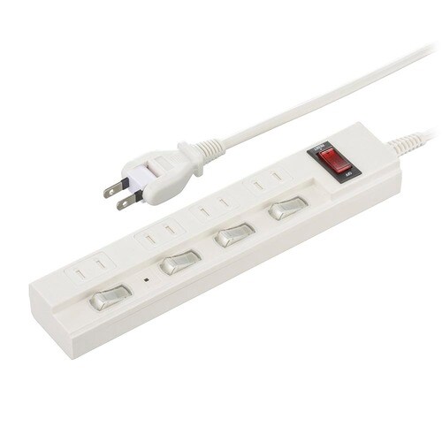 4口2m節電タップ多機能22