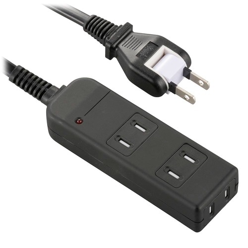 3口2mタップ黒TKSFK22