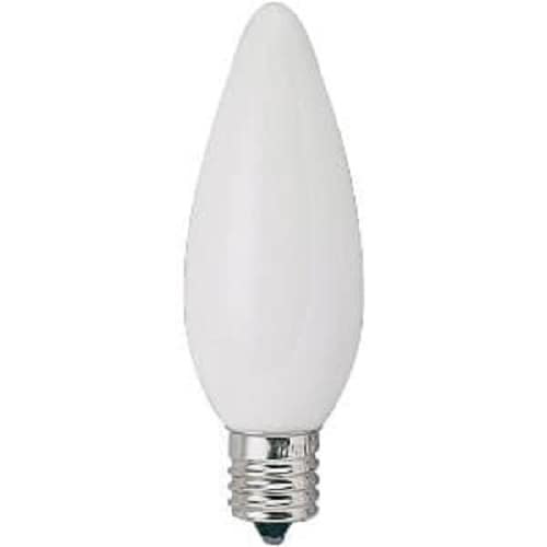 シャンデリア球25Wホワイト口金E12