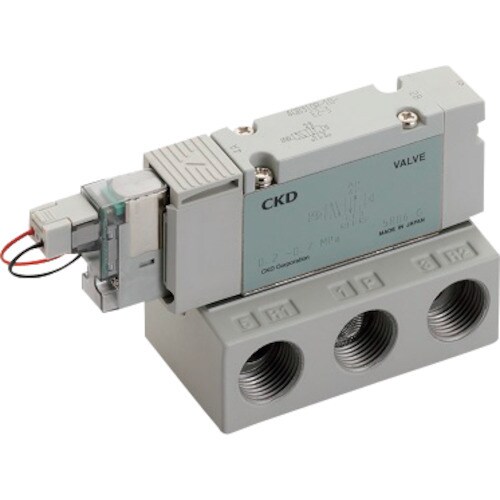 CKD パイロット式5ポート弁 ベース配管