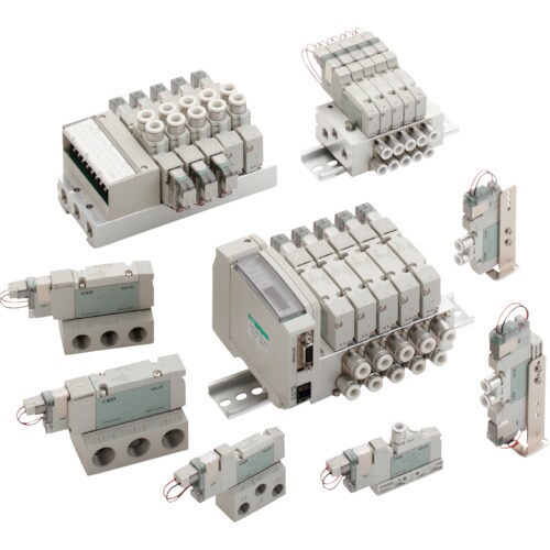 CKD パイロット式5ポート弁 ダイレクト配管