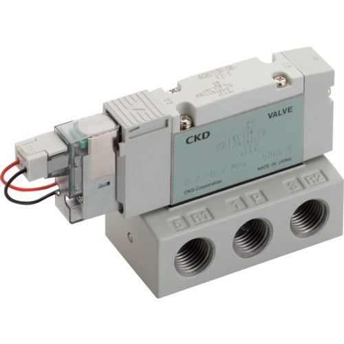 CKD パイロット式5ポート弁 ベース配管