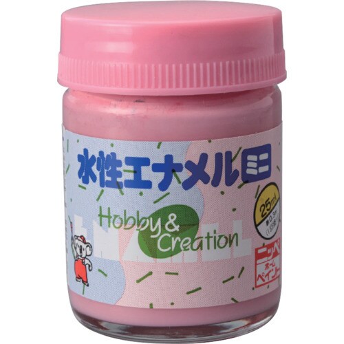 ニッぺ 水性エナメルミニ 25ml ピンク HSB