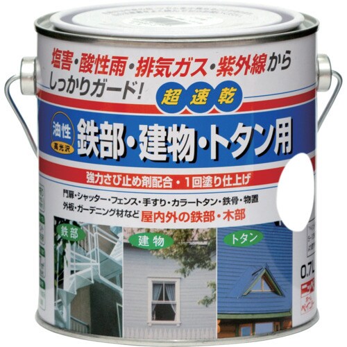ニッぺ 油性鉄部・建物・トタン用 0.7L ホワイ