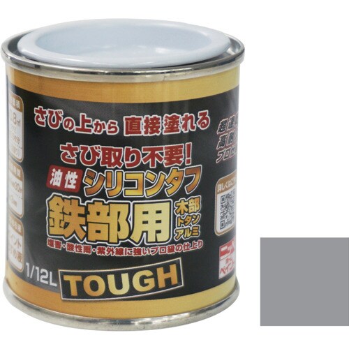 ニッぺ 油性シリコンタフ 1/12L グレー HY