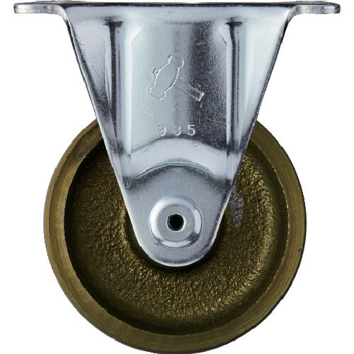 ハンマー プレート式固定鋳物キャスター 65径 G