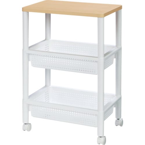 ライフナビ ウッドテーブルワゴンWTW−3S W