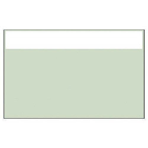 ユニット 配管識別シート 白 帯のみ(小)・ユニシ