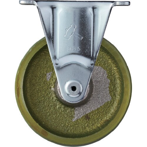 ハンマー プレート式固定鋳物キャスター 75径 S
