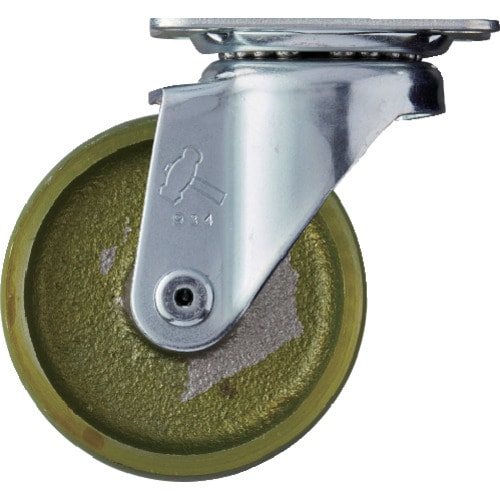 ハンマー プレート式旋回鋳物キャスター 75径 S