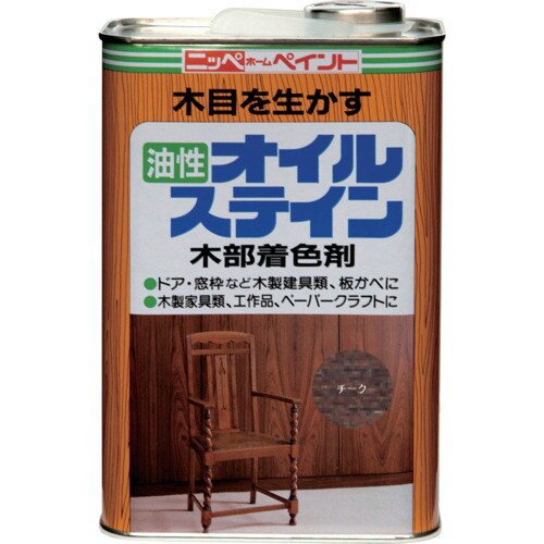 ニッぺ 油性オイルステイン 4L チーク HPB0
