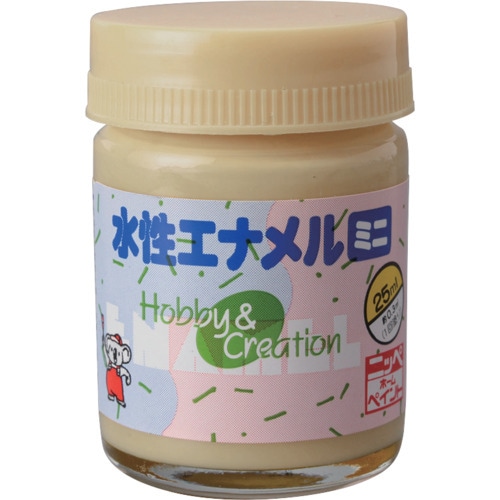 ニッぺ 水性エナメルミニ 25ml アイボリー H