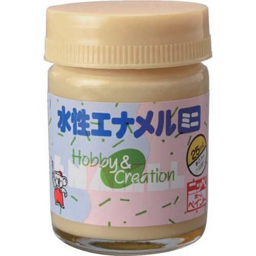 ニッぺ 水性エナメルミニ 25ml クリーム HS