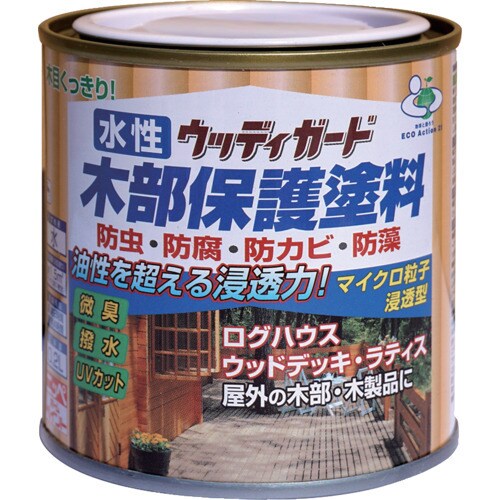 ニッぺ 水性ウッディガード 0.2L チャコールブ