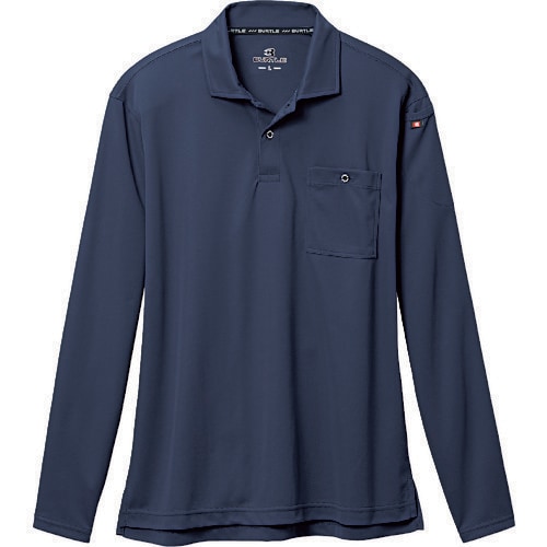 バートル 長袖ポロシャツ665−3−Lネイビー