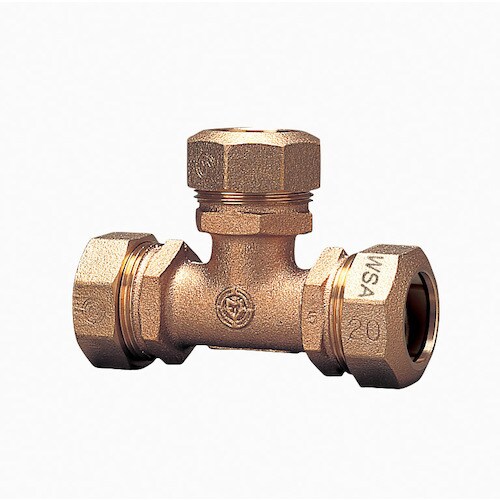 前澤給装工業 PE継手S型 チーズ 50X40