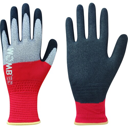 トワロン 天然ゴム背抜き手袋 WOMB−MF2 高