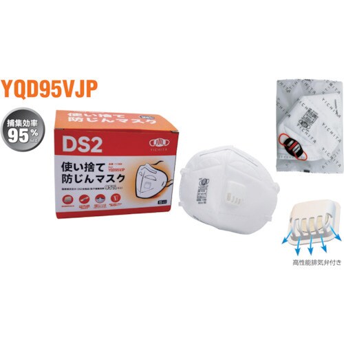 SWS YQD95VJP DS2 防じんマスク弁付