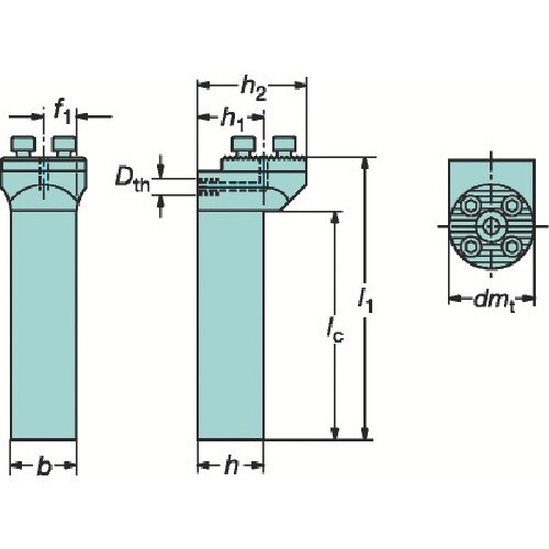 サンドビック コロターンSL シャンクアダプタ(4