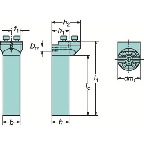サンドビック コロターンSL シャンクアダプタ(4