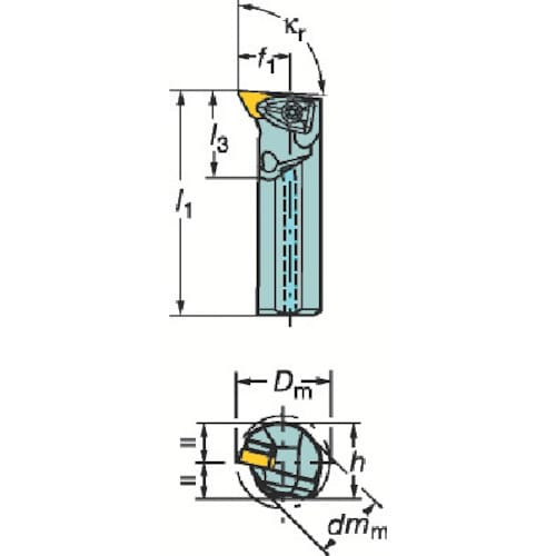 サンドビック コロターンRC ネガチップ用ボーリン