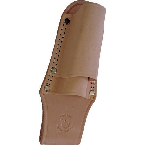 コヅチ ヌメ革ペンチ差し 2段 二重縫 型押